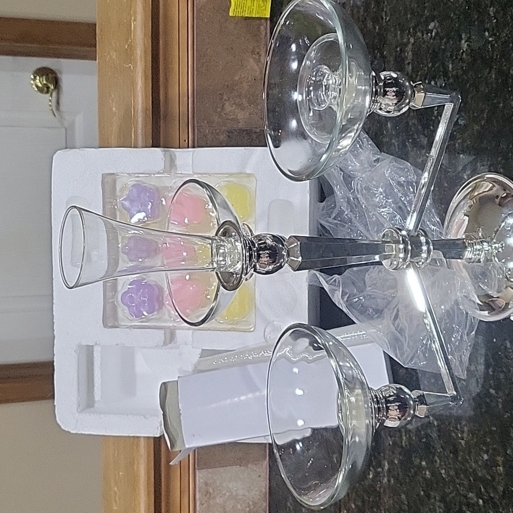 QVC 22 Pc Candelabra Centerpiece Collection Interchangeable H87500 Candle Holder